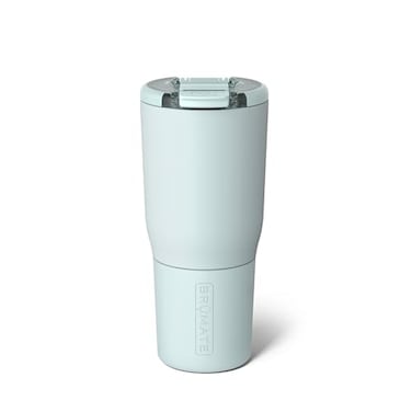 BrÃ¼Mate BrMate Nav 25oz 100 Leak Proof Insulated Travel Tumbler with Magnetic BevLock Lid Double Wall CupHolder Friendly Stainless Steel Mug Blue Agave