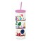 kate spade new york Insulated Tumbler with Reusable Straw 20 Ounce Acrylic Travel Cup with Lid Charmed Library