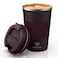 CS COSDDI 12 oz Stainless Steel Vacuum Insulated Tumbler Coffee Travel Mug Spill Proof with Lid coffee Cup for Keep HotIce CoffeeTea and Beer 3rd Brown