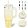 BJPKPK 40 oz Tumbler With Handle Insulated Tumblers With Lid And Straw Stainless Steel Thermal CupLemon