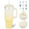 BJPKPK 40 oz Tumbler With Handle Insulated Tumblers With Lid And Straw Stainless Steel Thermal CupLemon