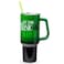Silver Buffalo Wicked Elphaba Not Your Basic Witch Ombre Double Walled Stainless Steel Tumbler with Handle and Straw Fits in Standard Cup Holder 40 Ounces