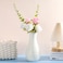 Didaey 10 Pack Composite Plastic Flower Vases Bulk White Small Tall Conic Floral Vases for Centerpieces Unbreakable Bud Vase for Wedding Party Living Room Decor Simple