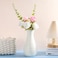 Didaey 10 Pack Composite Plastic Flower Vases Bulk White Small Tall Conic Floral Vases for Centerpieces Unbreakable Bud Vase for Wedding Party Living Room Decor Simple