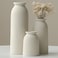 TINCTOTNIC Ceramic Vase Set3 Small Flower Vases for Decor Modern Boho Farmhouse Style Decorative Vases for Pampas Grass Dried Flowers Distressed Finish Beige