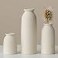TINCTOTNIC Ceramic Vase Set3 Small Flower Vases for Decor Modern Boho Farmhouse Style Decorative Vases for Pampas Grass Dried Flowers Distressed Finish Beige