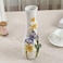 FORLONG Ceramic Vase HandPainted Butterflies and Lilies Flowers Home Decor Bouquet Holder 10 Tall
