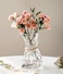 FOWSEEK 6 Inch Small Glass Flower Vase Irregular Clear Flower Vases for Centerpiece Table Indoor Desk Decor Modern Art Decorative Vase for Home Office Wedding Bookshelf Housewarming Gift