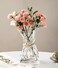 FOWSEEK 6 Inch Small Glass Flower Vase Irregular Clear Flower Vases for Centerpiece Table Indoor Desk Decor Modern Art Decorative Vase for Home Office Wedding Bookshelf Housewarming Gift