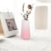 GUKJOB Gradient Pink Ceramic Vase Small Cute Flower Vase for Pampas Grass Home Living Room Dining Table Farmhouse Office Decor Bedroom Table and Kitchen Shelf Gradient Pink