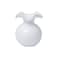 VIETRI Hibiscus Glass White Bud Vase