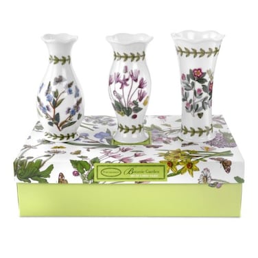 Portmeirion Botanic Garden Vases Mini Set of 3