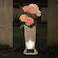 HUYIENO Solar Memorial Cemetery Flower Vase with LED for FreshArtificial Cemetery Grave Decorations Angel Statue Vase with Spikes Gravestone Decor