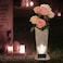 HUYIENO Solar Memorial Cemetery Flower Vase with LED for FreshArtificial Cemetery Grave Decorations Angel Statue Vase with Spikes Gravestone Decor