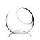 WGVI WGV 6 Clear Glass Vase Slant Cut Tilted Bubble Bowl Plant Terrarium Floral Arrangement Wedding Center Piece Home Dcor Flower Container