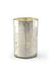 Serene Spaces Living Antique Silver Cylinder Vase VintageStyle Handmade Mercury Glass Finish for Weddings Parties Events Measures 6 Tall and 35 Diameter