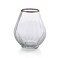 Serene Spaces Living Gold Rimmed Glass Balloon Vase Vintage Wedding Centerpiece Measures 6 Tall and 45 Diameter