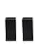 Serene Spaces Living Matte Black Square Ceramic Vases Modern Flower Vases for Wedding Centerpieces Home Decor Office Styling Event Table Accents 3 Square x 6 Tall Set of 2
