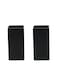 Serene Spaces Living Matte Black Square Ceramic Vases Modern Flower Vases for Wedding Centerpieces Home Decor Office Styling Event Table Accents 3 Square x 6 Tall Set of 2
