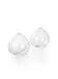 Serene Spaces Living Set of 2 Clear Ball Bud Vase Vintage Style Vase for Flowers Measures 4 Tall and 4 Diameter