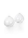 Serene Spaces Living Set of 2 Clear Ball Bud Vase Vintage Style Vase for Flowers Measures 4 Tall and 4 Diameter