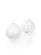 Serene Spaces Living Set of 2 Clear Ball Bud Vase Vintage Style Vase for Flowers Measures 4 Tall and 4 Diameter