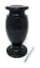 Optimum OPTIMUM Memorial Cemetery Flower Vase Plastic Blacker Granite with Metal Ground Spike Grave Marker Decorations for Gravesite Headstone Flowers Holder Garden Lawn Yard