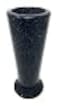 Optimum OPTIMUM Slim Memorial Cemetery Flower Vase Plastic Blacker Granite with Metal Ground Spike Grave Marker Decorations for Gravesite Headstone Flowers Holder Garden Lawn Yard