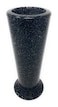 Optimum OPTIMUM Slim Memorial Cemetery Flower Vase Plastic Blacker Granite with Metal Ground Spike Grave Marker Decorations for Gravesite Headstone Flowers Holder Garden Lawn Yard