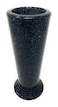 Optimum OPTIMUM Slim Memorial Cemetery Flower Vase Plastic Blacker Granite with Metal Ground Spike Grave Marker Decorations for Gravesite Headstone Flowers Holder Garden Lawn Yard