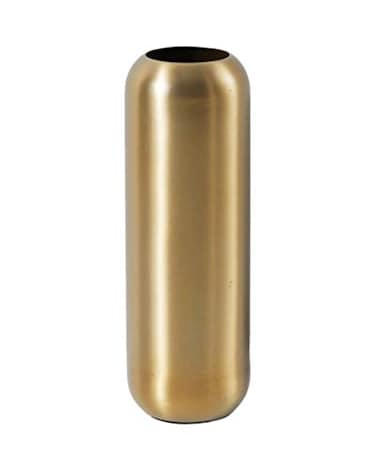 Serene Spaces Living Matte Gold Floral Capsule Vase Stylish Flower Vases for Centerpieces at Weddings Party Tables Dining or Coffee Table Thanksgiving Fall Decor Measures 85 Tall 3 Diameter