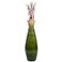 Uniquewise 24 Tall Bamboo Floor Vase Glossy Purple Green Model V003242S