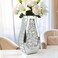 ALLARTONLY 15 Crushed Diamond Mirror Vase Silver Luxury Table Decor