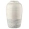 Oairse Ceramic Rustic Farmhouse Vase for Home Decor 9 inch Decorative Boho White Pottery Flower Vase for Centerpiece Living Room Bedroom Kitchen Bathroom Dining Table Mantel Shelf Decor
