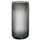 Muyan 75 Flower Vase for Decor Ribbed Glass Vase Modern for Centerpieces Desktop Home Office Dining Living Room Wedding Gray