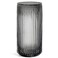 Muyan 75 Flower Vase for Decor Ribbed Glass Vase Modern for Centerpieces Desktop Home Office Dining Living Room Wedding Gray