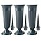 TAQ Cemetery Vases with Spikes Plastic Cemetery Decorations for Memorials and Graves