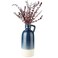 Oairse 125 Blue Ceramic Vase for Home Decor Large Decorative Vase Boho Pottery Bud Vase for Flowers Rustic Farmhouse Tall Single Flower Vase for Centerpieces Pampas Grass