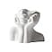 Romehaha Ceramic Face Vase Cute HalfBody Female Head Planter for Flowers Modern Farmhouse Decor Perfect for Desk Table Bookshelf Home Accent