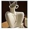 Katoonx Ceramic Female Form Body Shape Flower Vase for Home Decor White White