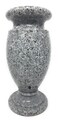 Optimum OPTIMUM Greek Memorial Cemetery Flower Vase Plastic Light Grey Granite Drainage Hole with Metal Ground Spike Grave Marker Decorations for Gravesite Headstone Flowers Holder Garden Lawn