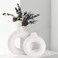 CEMABT Vases for Pampas GrassCreative Vase Modern Home DecorHandmade Vase White Ceramic Dried Flowers Crafts Ornaments for Office Home Deco Decoration