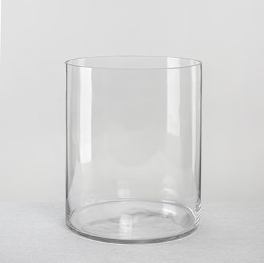CYS EXCEL CYS Excel Large Clear Glass Cylinder Vase H12 D10 Flower Vase Centerpieces Hurricane Floating Pillar Candle Holder Terrarium Planter