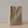 WENSHUO Crinkle Paper Bag Shape Ceramic Vase Large Capacity for Flower Arrangement Bookshelf Decorative Coconut Caf