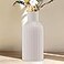 DOUMIYI White Ceramic Flower Vase Minimalist Modern Home Decor Matte Finish Pampas Grass Vase for Table Fireplace Shelf Mantel Entryway and Centerpieces