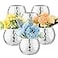 RGBDOT 6 Pcs Disco Ball Vase Disco Ball Planter for Centerpieces Disco Ball Decor Flower Vase with Silver Mirror Glass for Wedding Birthday Party 3 X 4