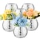 RGBDOT 6 Pcs Disco Ball Vase Disco Ball Planter for Centerpieces Disco Ball Decor Flower Vase with Silver Mirror Glass for Wedding Birthday Party 3 X 4