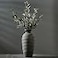 Vaseking Emotionally Grounded Vase Large Ceramic Rustic Vase 144 inch Minimalist Threaded Decorative Farmhouse Tall Vases for Home Decor Living Room Enterway Table Decoration Bronze