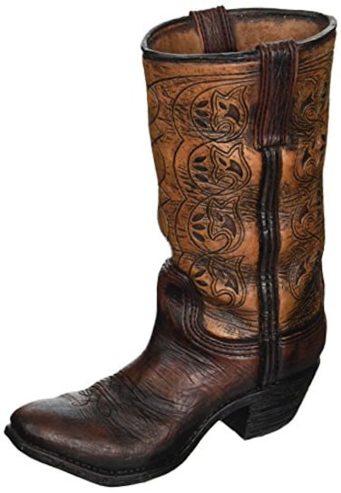 Burton Western Cowboy Boot Unique Vase for Home Western Themed Events