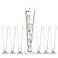 Craft And Craft and Party Sets of 6 Clear Trumpet Vases 24 Height 6 24